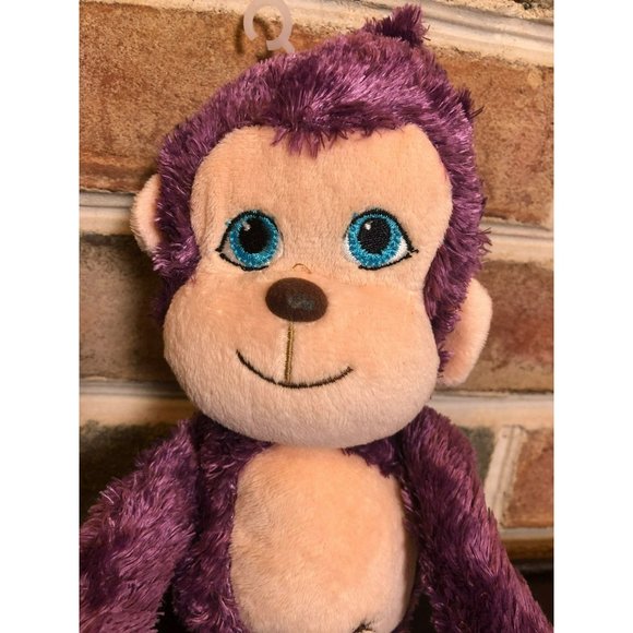 Bunki Munki Unlock the Power of Happiness Stuffed Monkey Purple Plush - Picture 2 of 7